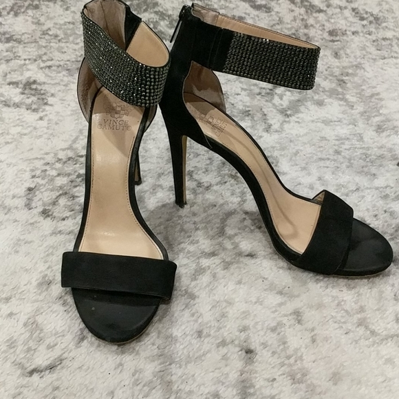 Vince Camuto Fyell suede open-toe stilettos - Picture 4 of 10